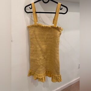 American eagle yellow mini dress